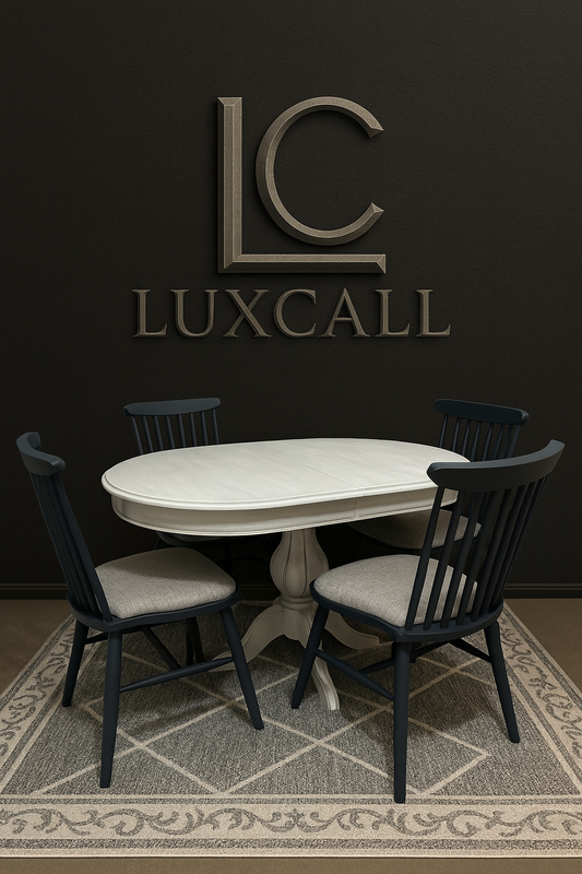 Oval açılır masa takımı